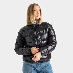 Supply & Demand New York Women’s Medium (M) Shiny Black Puffer Fog Jacket NWT